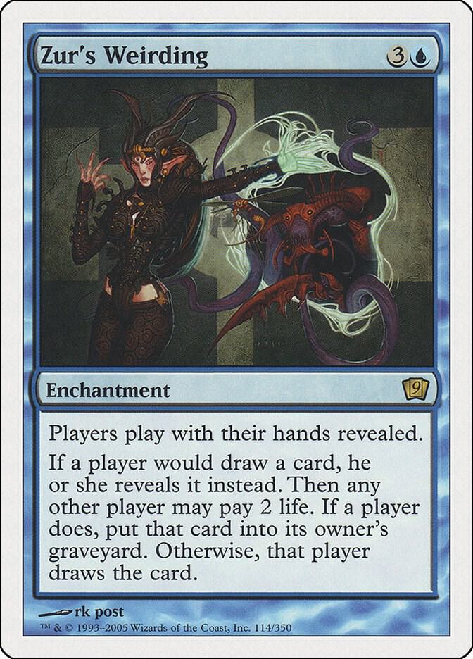 Zur's Weirding 114 card from 9th Edition