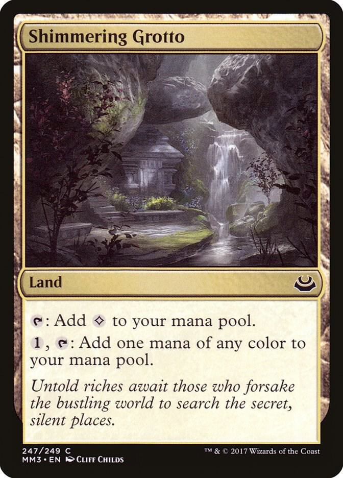 Shimmering Grotto 247 card from Modern Masters 2017