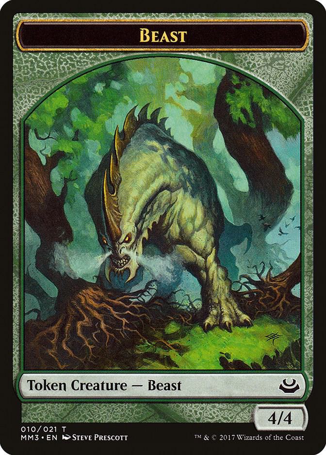 Beast Token 10 card from Modern Masters 2017