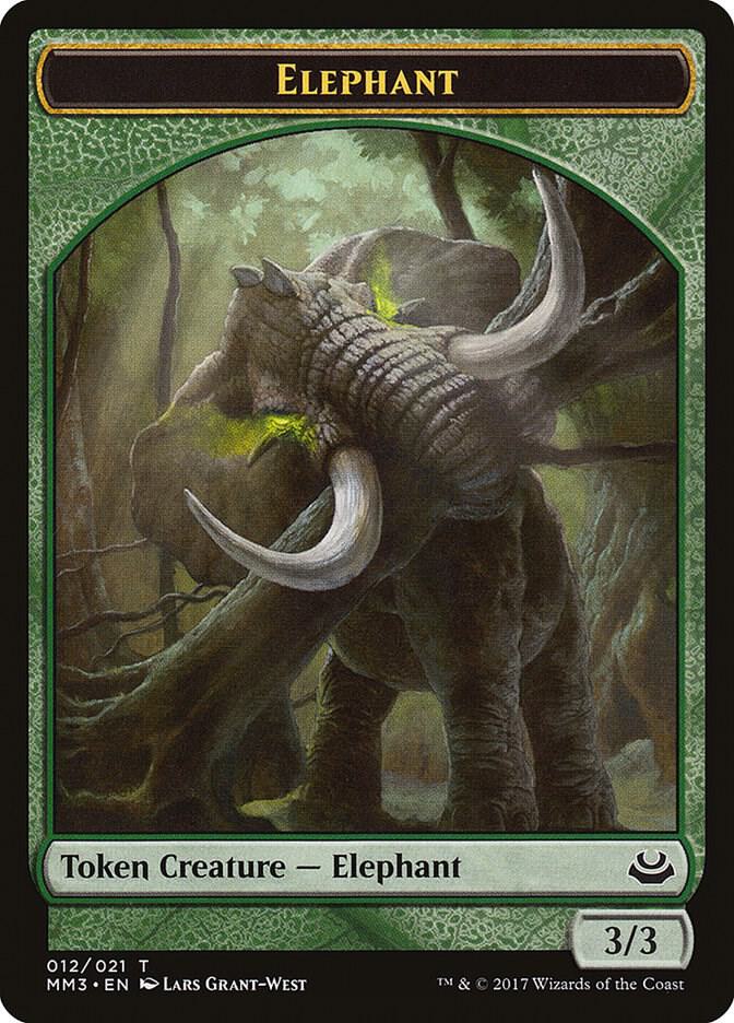 Elephant Token 12 card from Modern Masters 2017