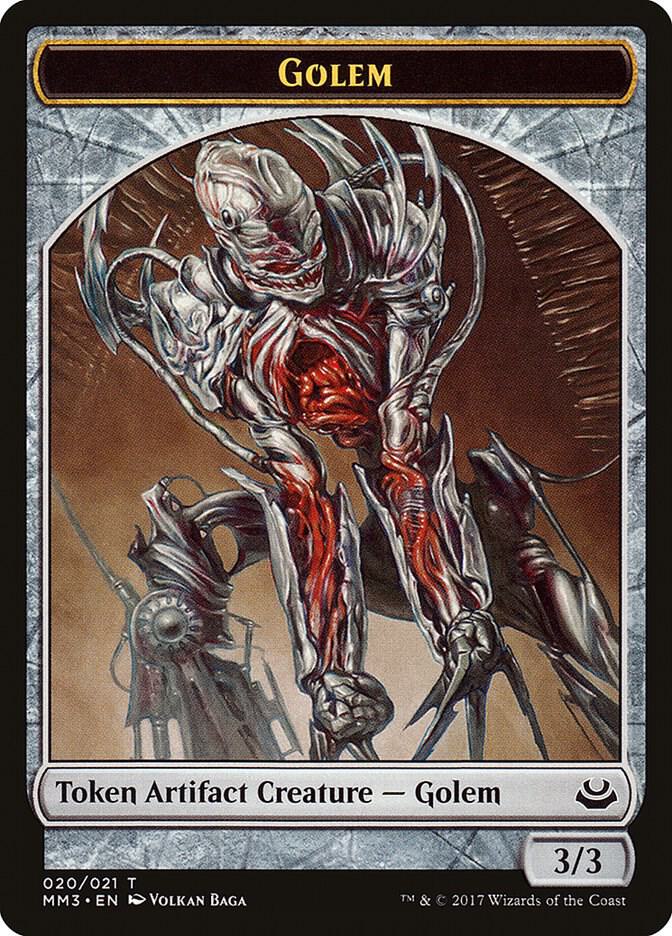 Golem Token 20 card from Modern Masters 2017