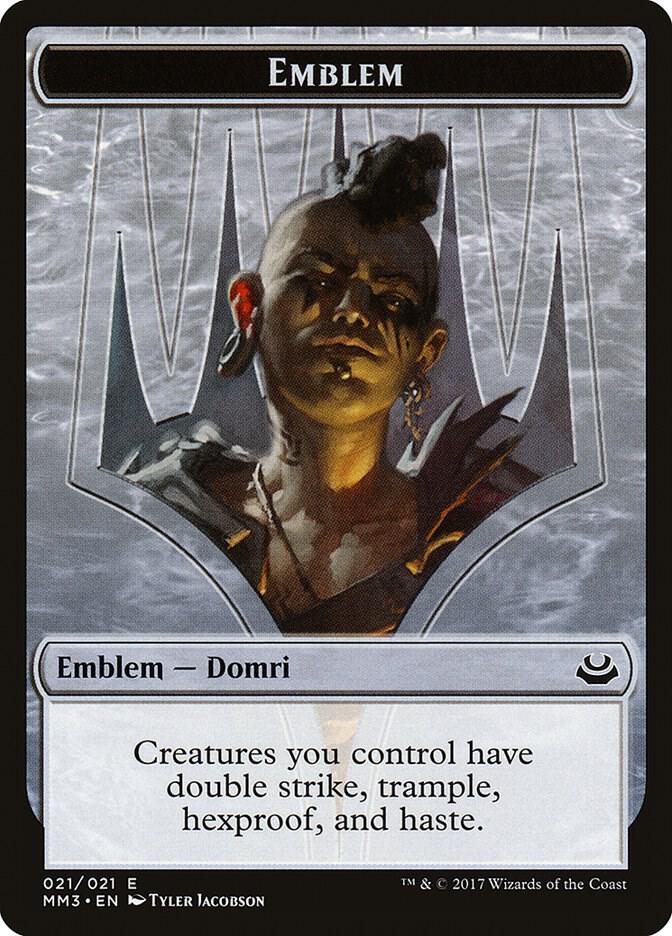 Emblem - Domri Rade 21 card from Modern Masters 2017