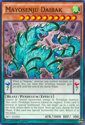 Mayosenju Daibak (Starfoil) SP17-EN003 card from Star Pack - Battle Royal