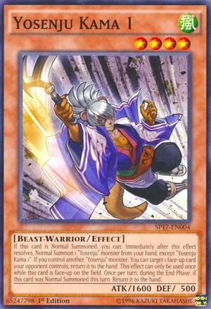 Yosenju Kama 1 SP17-EN004 card from Star Pack - Battle Royal