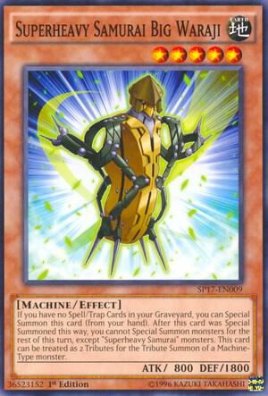 Superheavy Samurai Big Waraji (Starfoil) SP17-EN009 card from Star Pack - Battle Royal