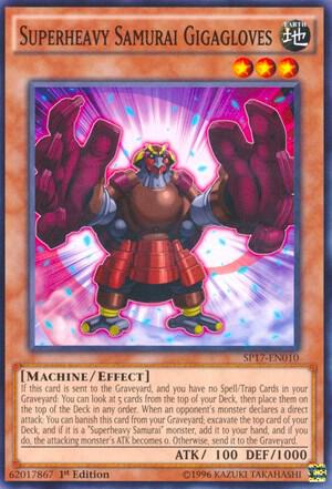 Superheavy Samurai Gigagloves (Starfoil) SP17-EN010 card from Star Pack - Battle Royal