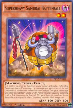 Superheavy Samurai Battleball (Starfoil) SP17-EN011 card from Star Pack - Battle Royal