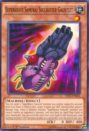 Superheavy Samurai Soulbuster Gauntlet SP17-EN012 card from Star Pack - Battle Royal
