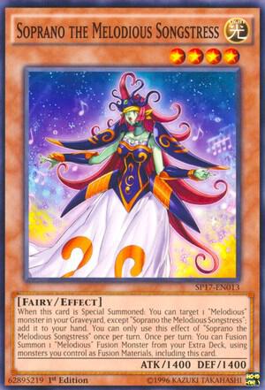 Soprano the Melodious Songstress SP17-EN013 card from Star Pack - Battle Royal