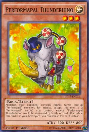 Performapal Thunderhino (Starfoil) SP17-EN016 card from Star Pack - Battle Royal