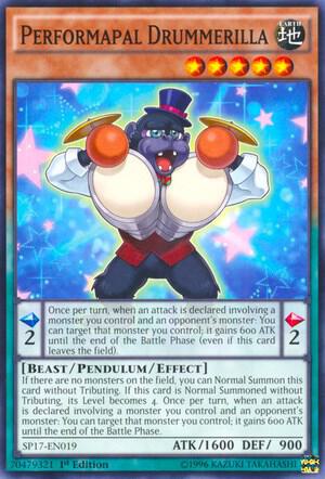 Performapal Drummerilla SP17-EN019 card from Star Pack - Battle Royal