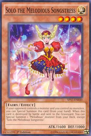 Solo the Melodious Songstress SP17-EN030 card from Star Pack - Battle Royal