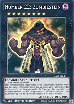 Number 22: Zombiestein RATE-ENSE1 card from Raging Tempest