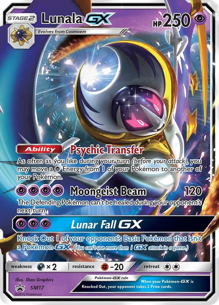 Lunala GX SM17 card from SM Promos