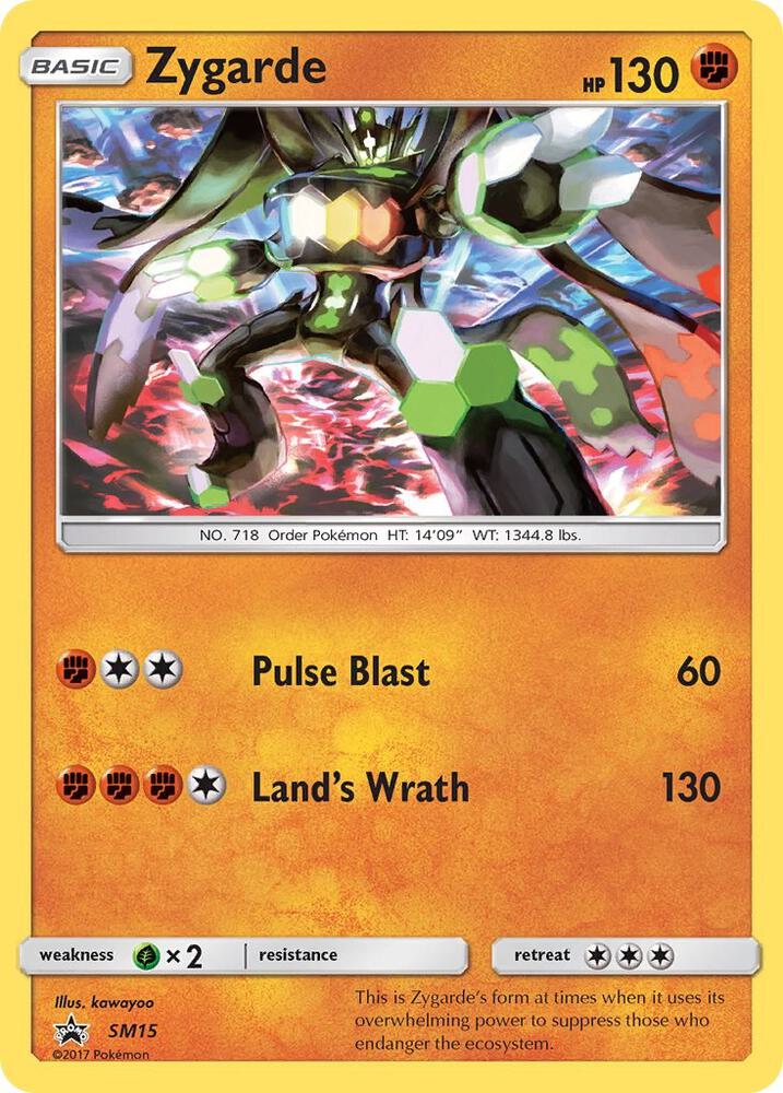 Zygarde SM15 card from SM Promos