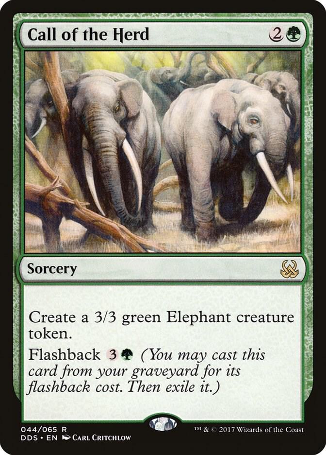 Call of the Herd 44 card from Duel Decks: Mind vs. Might