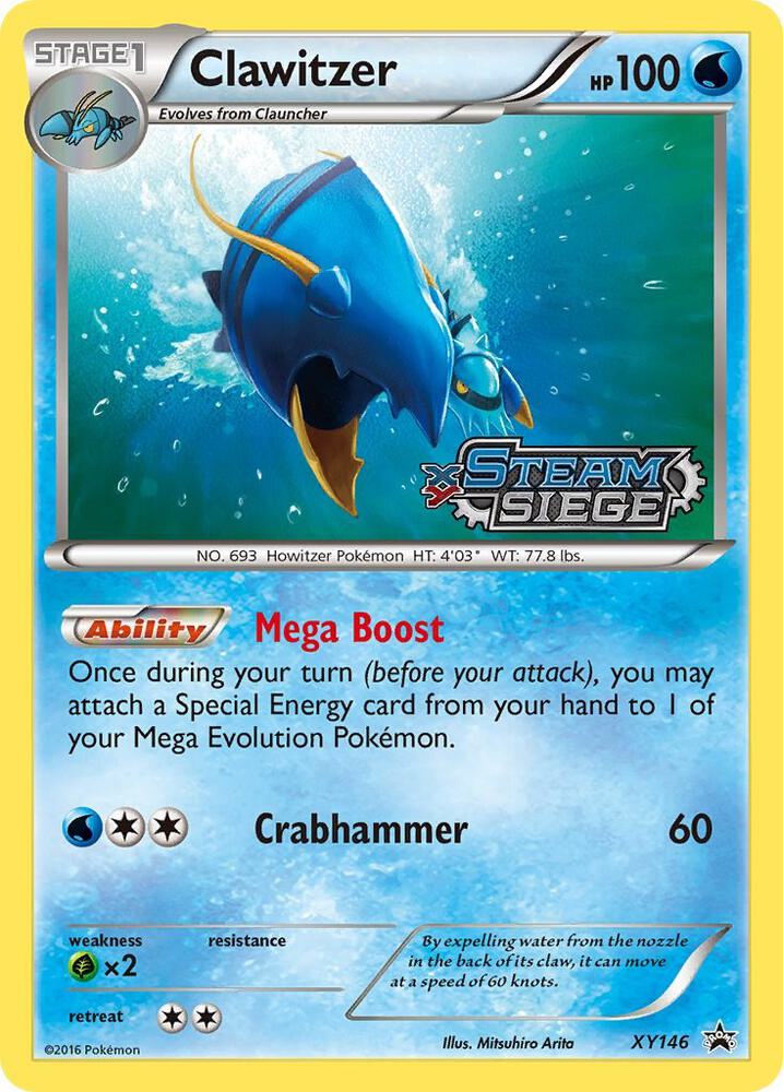 Clawitzer (XY Steam Siege Prerelease) XY146 card from XY Promos