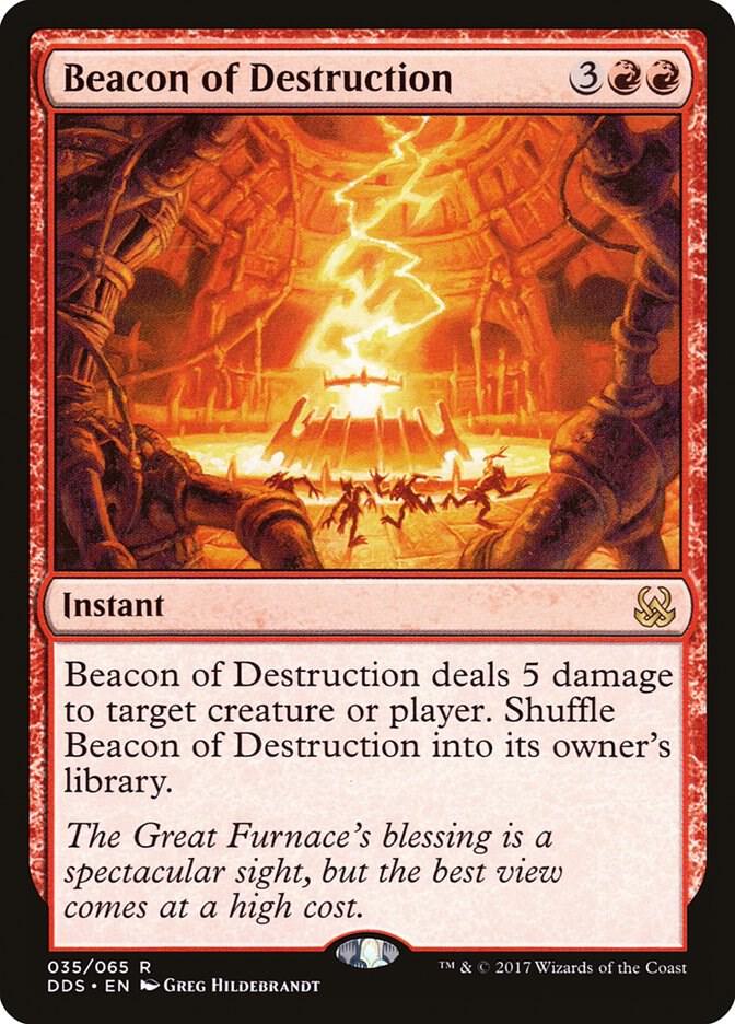 Beacon of Destruction 35 card from Duel Decks: Mind vs. Might