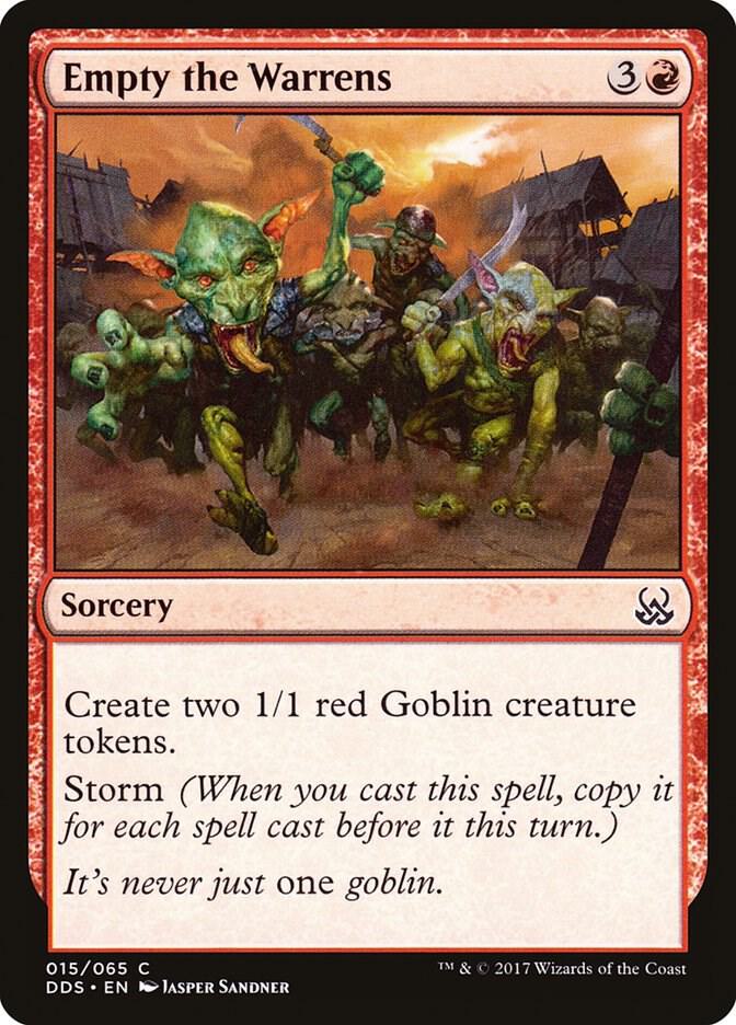 Empty the Warrens 15 card from Duel Decks: Mind vs. Might