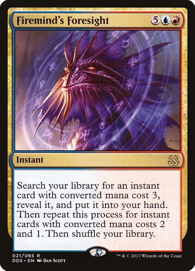 Firemind's Foresight 21 card from Duel Decks: Mind vs. Might