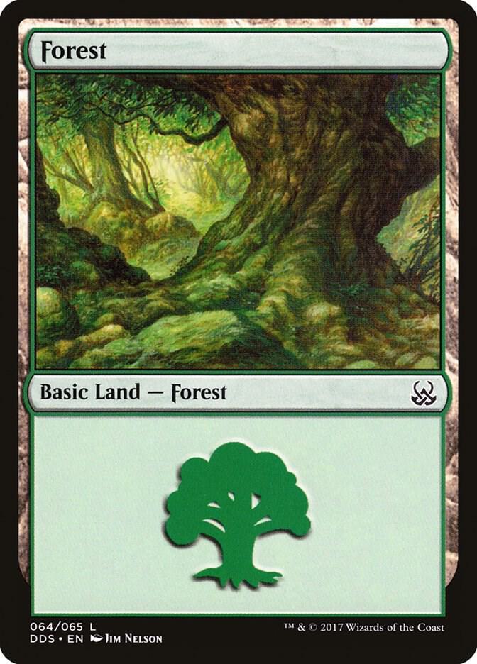 Forest 64 card from Duel Decks: Mind vs. Might