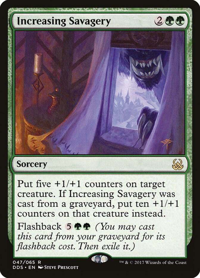 Increasing Savagery 47 card from Duel Decks: Mind vs. Might