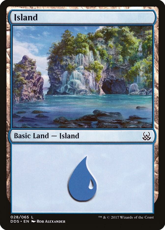 Island 28 card from Duel Decks: Mind vs. Might
