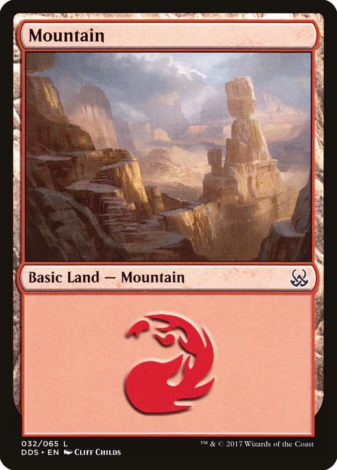 Mountain 32 card from Duel Decks: Mind vs. Might