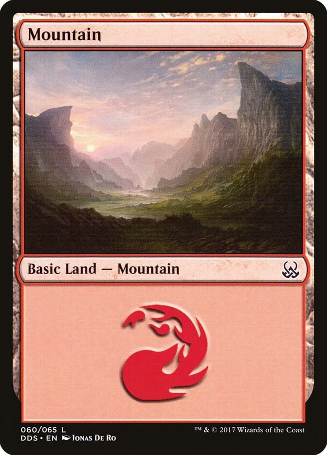 Mountain 60 card from Duel Decks: Mind vs. Might