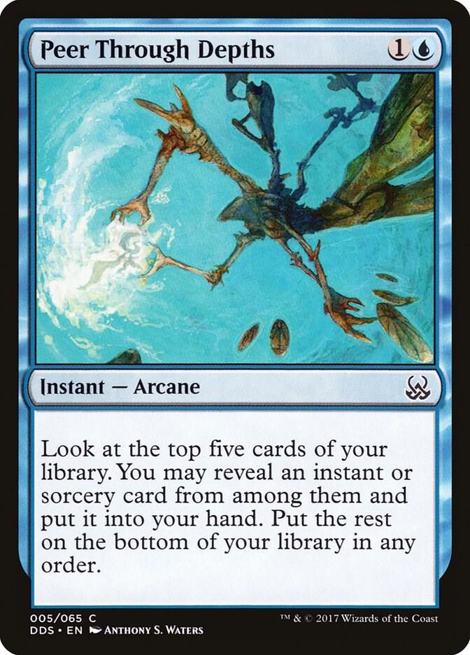 Peer Through Depths 5 card from Duel Decks: Mind vs. Might