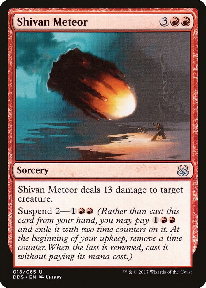 Shivan Meteor 18 card from Duel Decks: Mind vs. Might