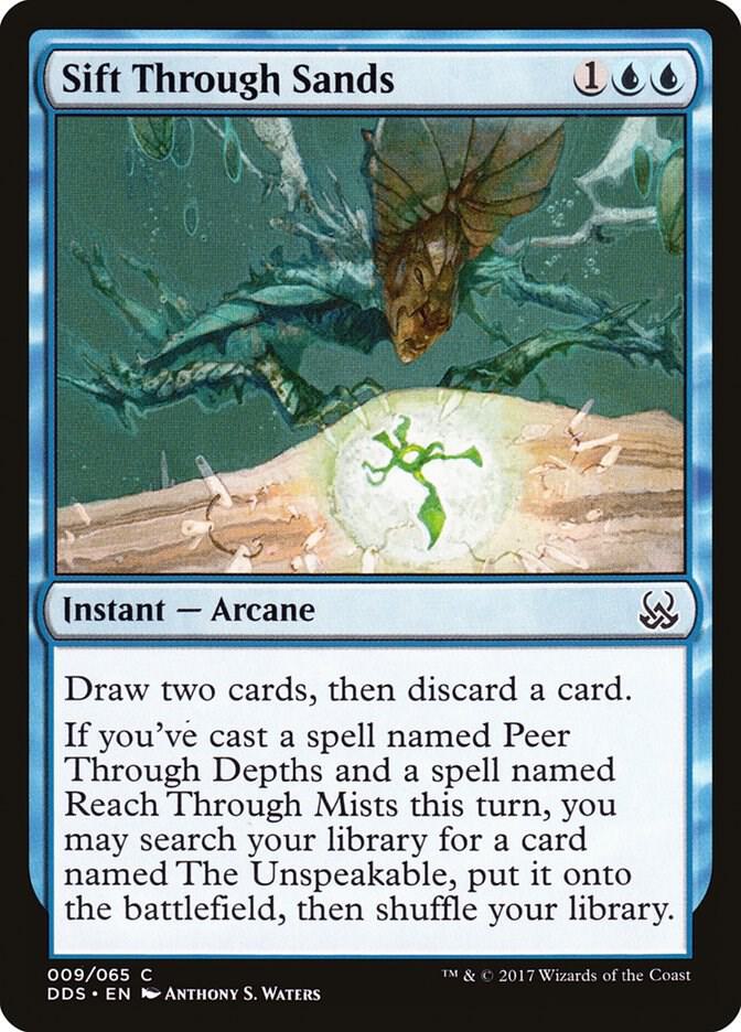 Sift Through Sands 9 card from Duel Decks: Mind vs. Might