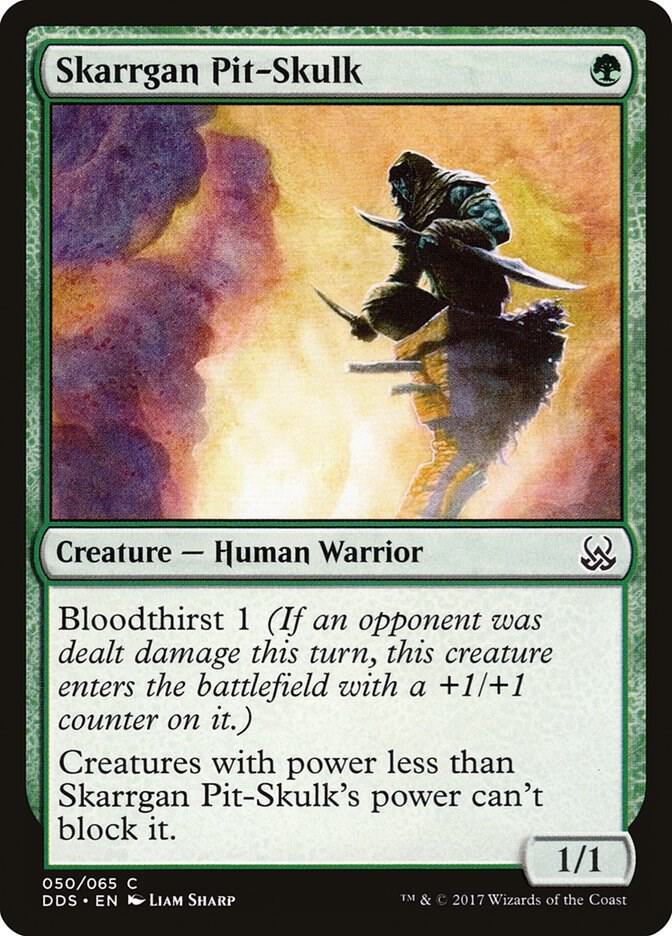 Skarrgan Pit-Skulk 50 card from Duel Decks: Mind vs. Might