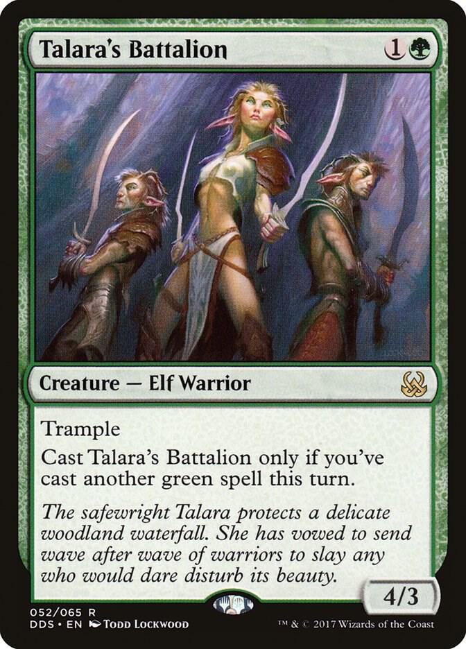 Talara's Battalion 52 card from Duel Decks: Mind vs. Might