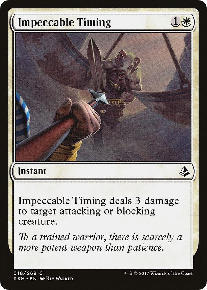 Impeccable Timing 18 card from Amonkhet