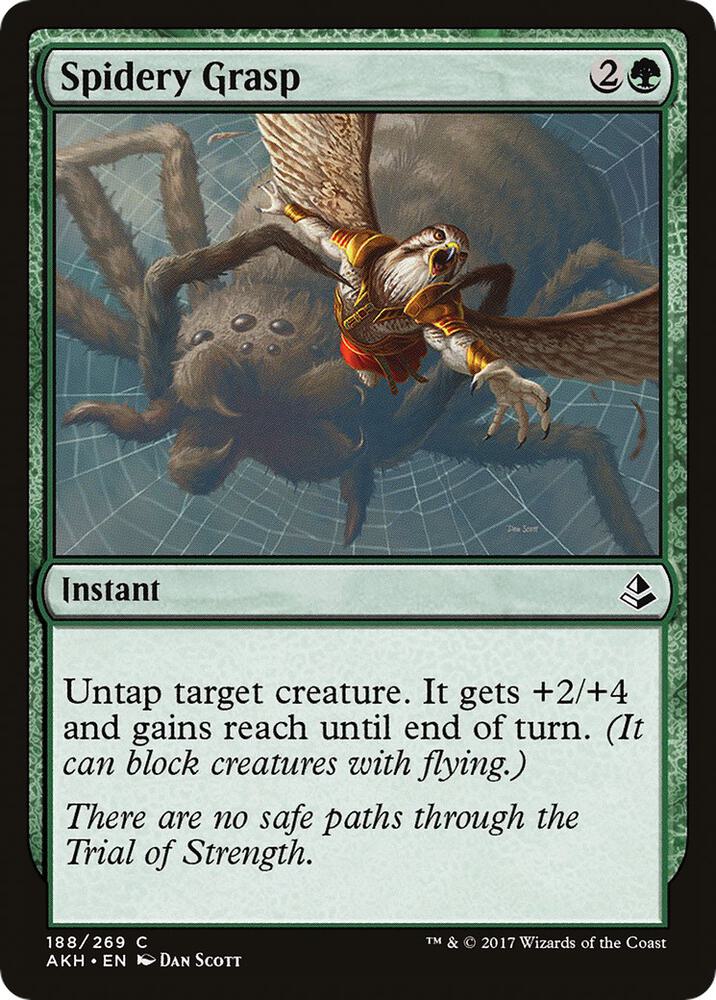 Spidery Grasp 188 card from Amonkhet