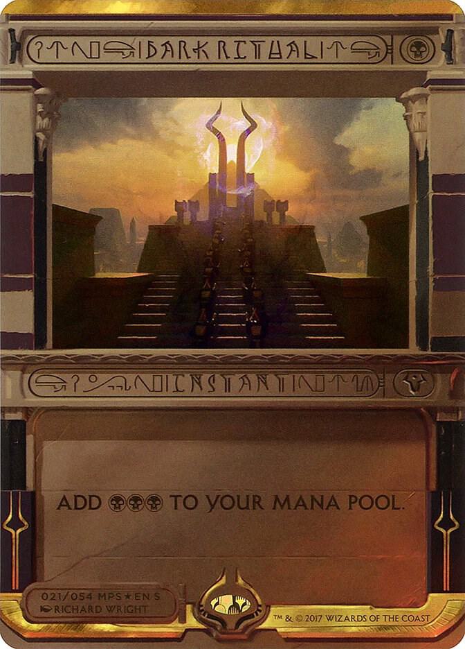 Dark Ritual 21 card from Masterpiece Series: Amonkhet Invocations