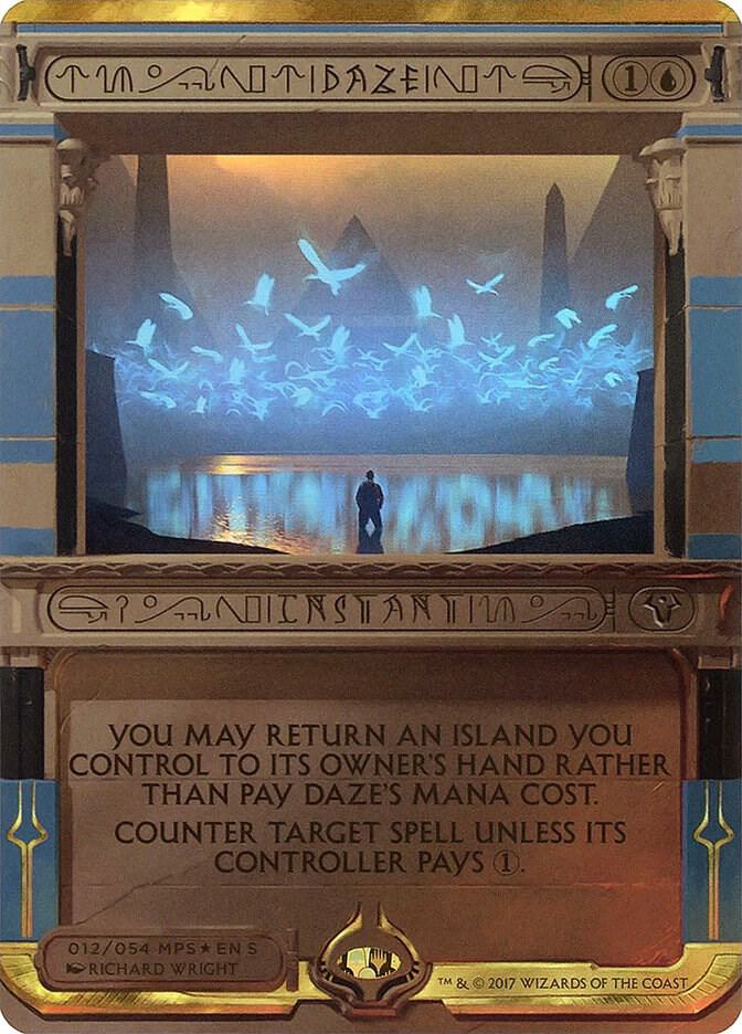 Daze 12 card from Masterpiece Series: Amonkhet Invocations