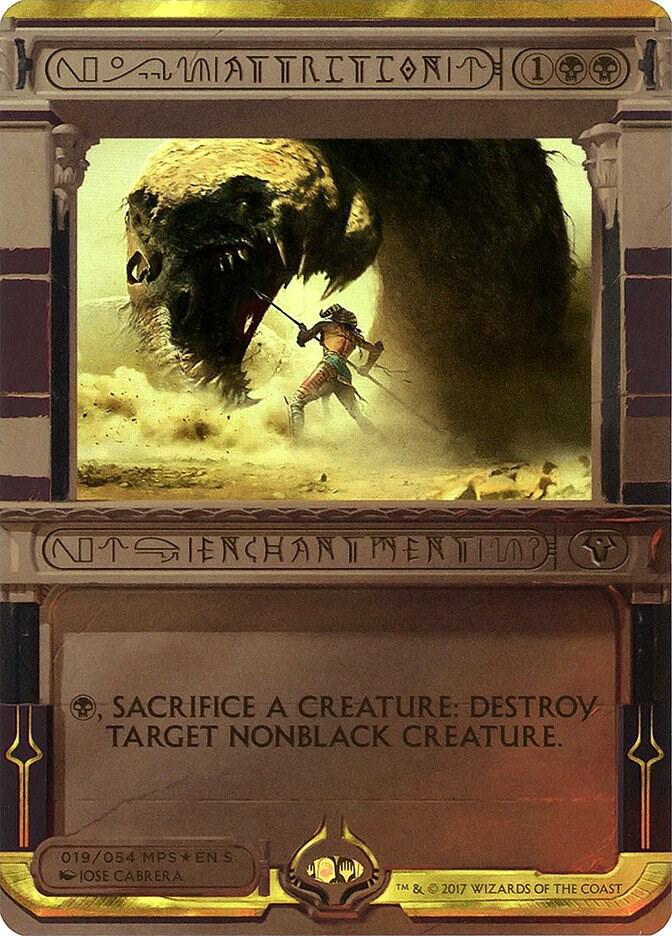 Attrition 19 card from Masterpiece Series: Amonkhet Invocations