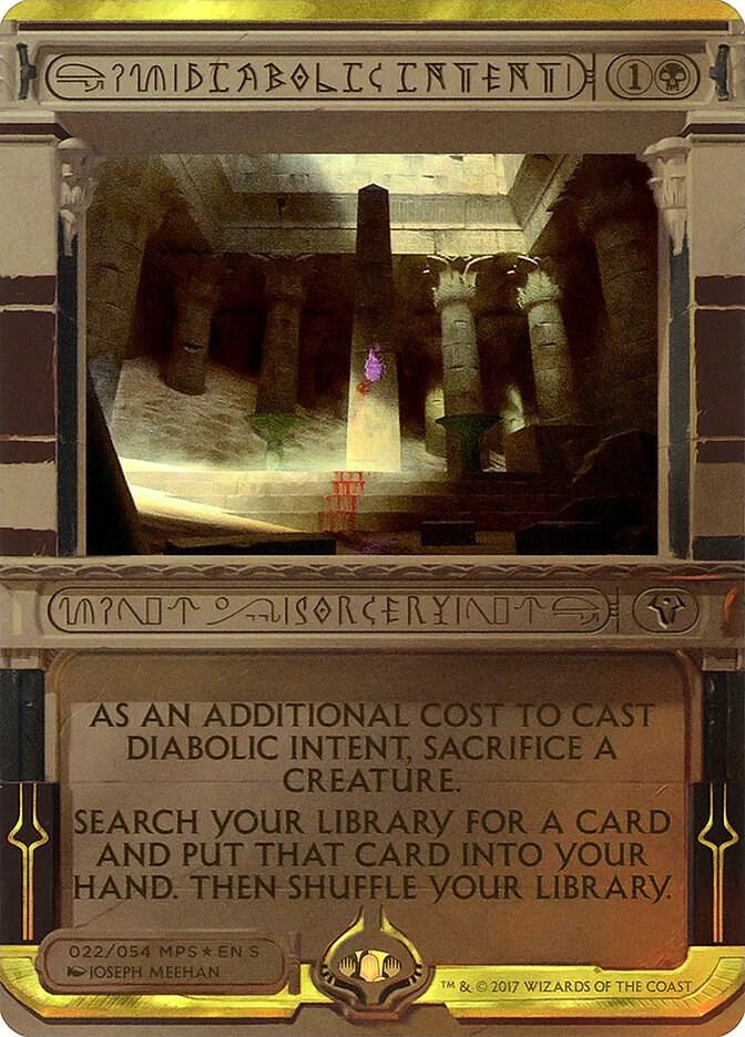 Diabolic Intent 22 card from Masterpiece Series: Amonkhet Invocations