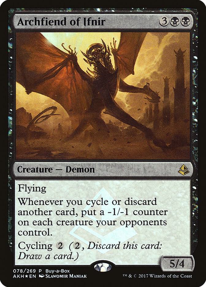 Archfiend of Ifnir 78 card from Buy-A-Box Promos