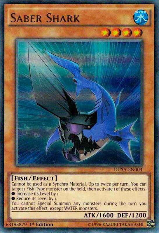 Saber Shark DUSA-EN004 card from Duelist Saga