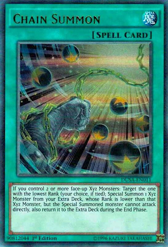 Chain Summon DUSA-EN011 card from Duelist Saga