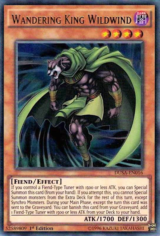 Wandering King Wildwind DUSA-EN016 card from Duelist Saga