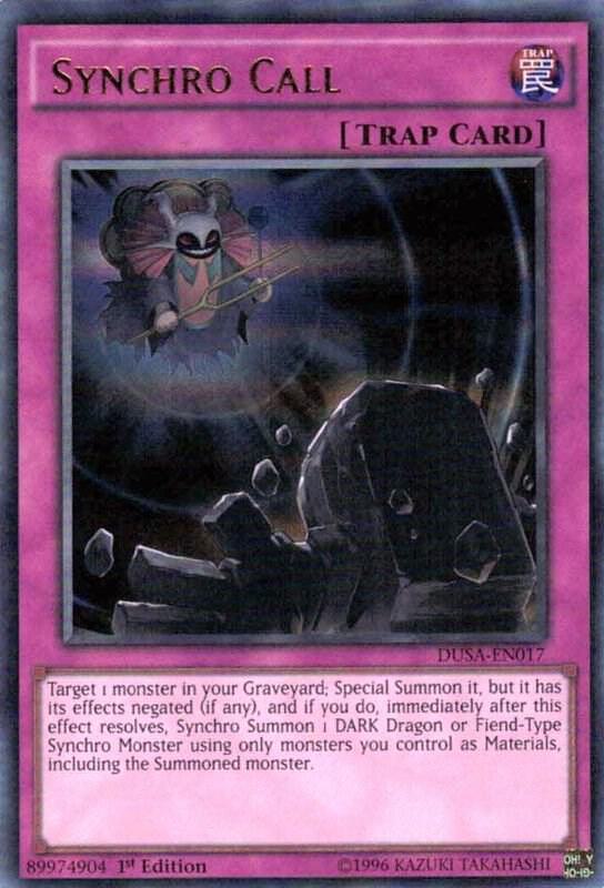 Synchro Call DUSA-EN017 card from Duelist Saga