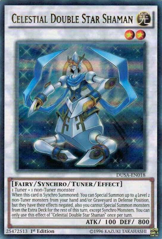 Celestial Double Star Shaman DUSA-EN018 card from Duelist Saga