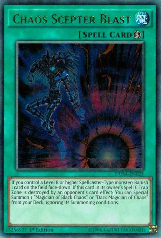 Chaos Scepter Blast DUSA-EN025 card from Duelist Saga