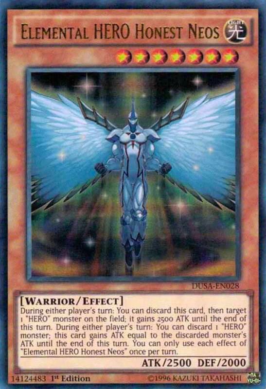 Elemental HERO Honest Neos DUSA-EN028 card from Duelist Saga