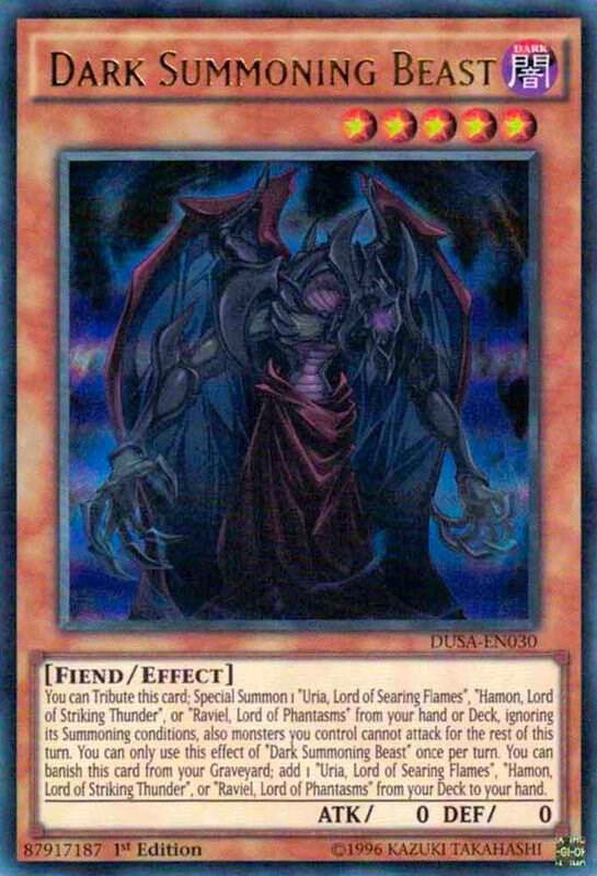 Dark Summoning Beast DUSA-EN030 card from Duelist Saga