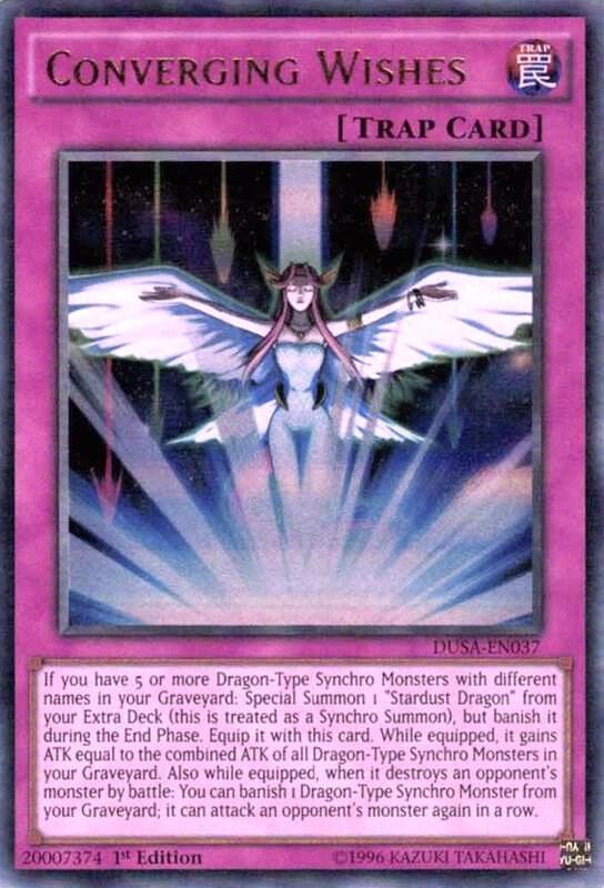 Converging Wishes DUSA-EN037 card from Duelist Saga